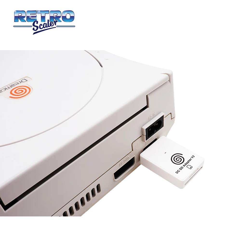 RetroScaler The Second-generation SD Card Reader Adapter + CD with DreamShell_Boot_Loader for DC Dreamcast Game Consoles