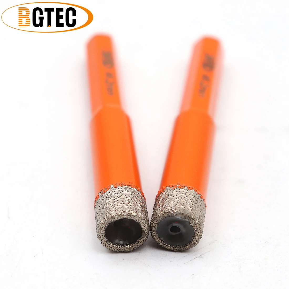BGTEC 2pcs Hex shank 12 millimetri di Vuoto Brasato po 'di perforazione del diamante A Secco punte da trapano per ceramie piastrelle di granito diamante foro ha veduto