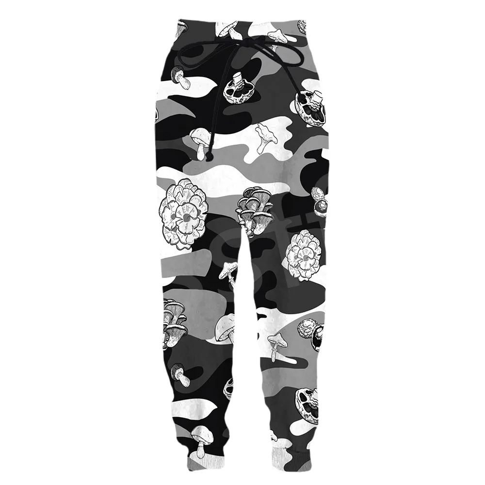 Tessffel NewFashion Plants Mushroom Fungus Camo Hippie Colorful 3DPrint Men/Women Streetwear Funny Sweatpants Jogger Trousers A3