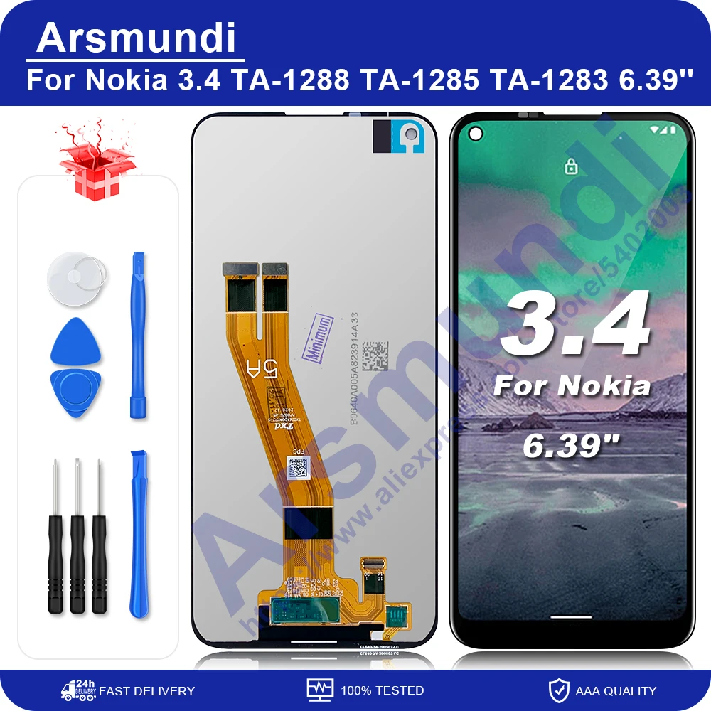شاشة لمس LCD بحجم 6.39 بوصة لجهاز Nokia 3.4 – تقييم شامل ودليل عملي لاستبدال الشاشة