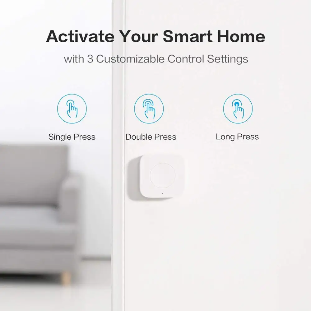 Aqara Sensor Smart Wireless Mini Switch Zigbee One Key Control Button for Homekit Xiaomi Mihome Smart Home Security