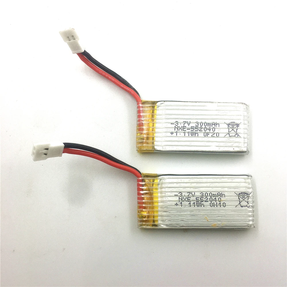 2PCS/Lot 3.7V 300mAh Lipo Battery for XK K100 RC Helicopter Spare Parts Accessories