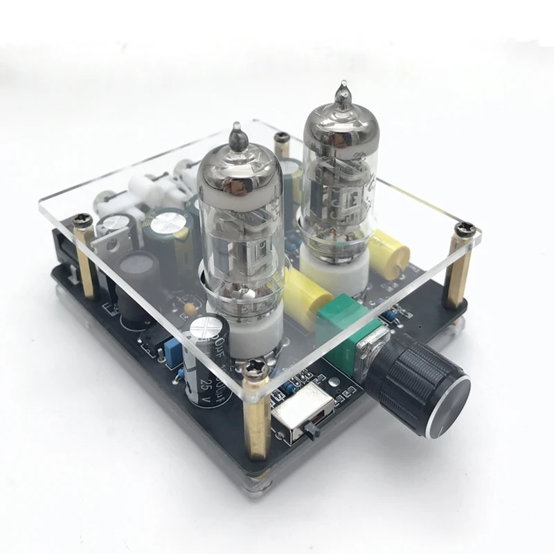 GE5654 / 6J3 Tube Preamplifier Amplifier HiFi Valve Preamp Board Class A Volume Adjustable Single DC12V-16V