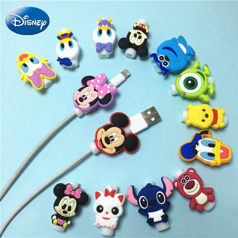 Disney-Protector de Cable USB para iPhone y Android, funda protectora para Cable de carga, 1 unidad