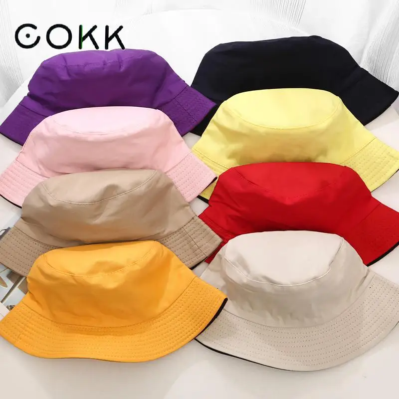 Foldable Bucket Hat Unisex Women Outdoor Sunscreen Cotton Fishing Hunting Cap Men Basin Chapeau Sun Protect Hats