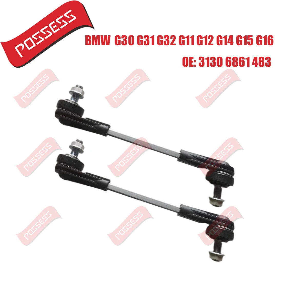 

A Pair of Front Axle Sway Bar End Stabilizer Link Ball Joint For BMW 5 6 7 8 Series G30 G31 G38 G32 G11 G12 G14 G15 G16 2017-/