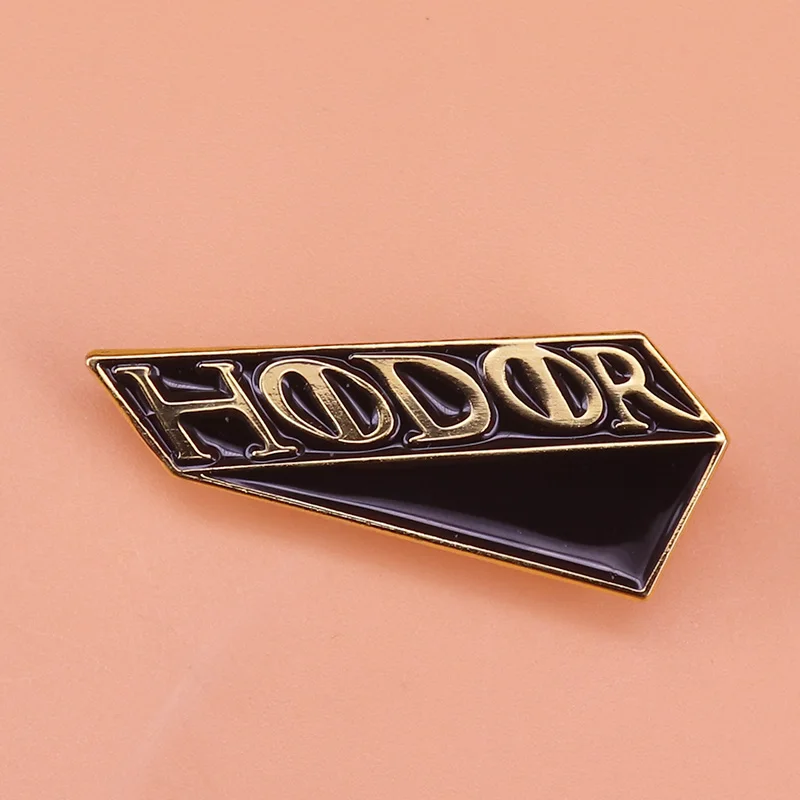 Hodor door stop pin American fantasy drama television inspired brooch