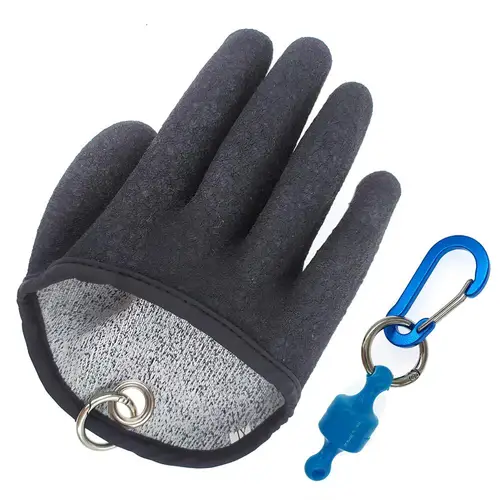 Imagen 1 del producto Guantes de pesca antideslizantes e impermeables para hombre, guantes de pesca resistentes a cortes con Magn desmontable, 1 Uds.