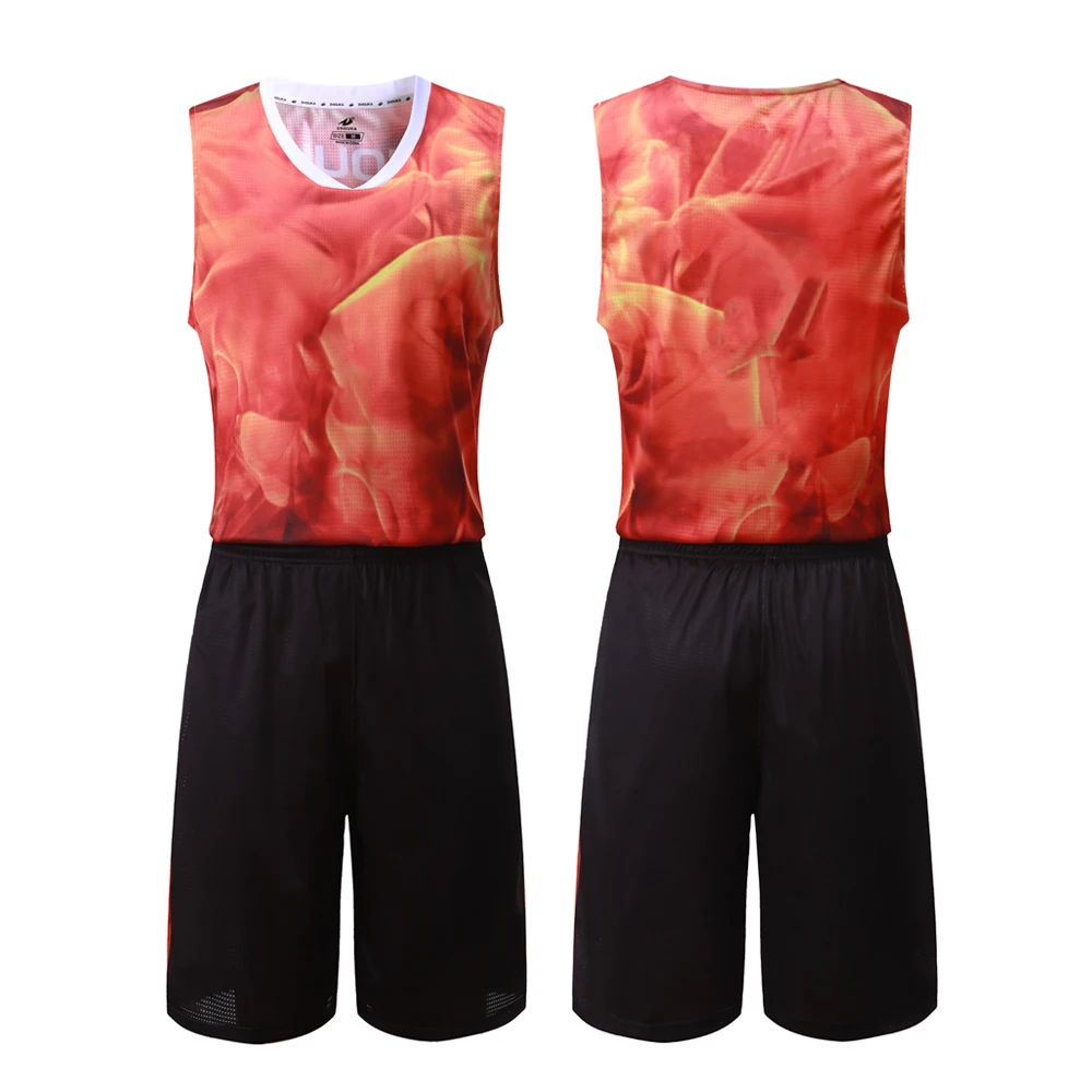 

New Basketball Suit Men'S Bespoke Jersey Students Breathable Vest Training Suit Print Number Tracksuit