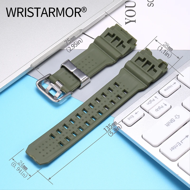 WatchBands for G-SHOCK Casio Watch Band Men\'s Big Mud King Modified Gwg1000 Accessories Resin Replacement Watch Strap