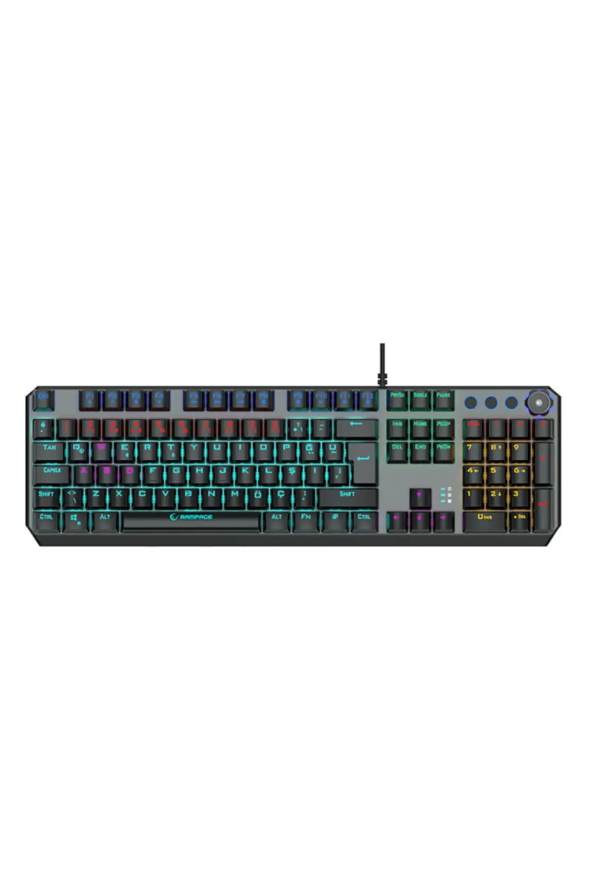 

Mechanical keyboard wired KB-R206 Rainbow Backlit Gaming keyboard RGB Mix backlit Gaming Player Keyboard