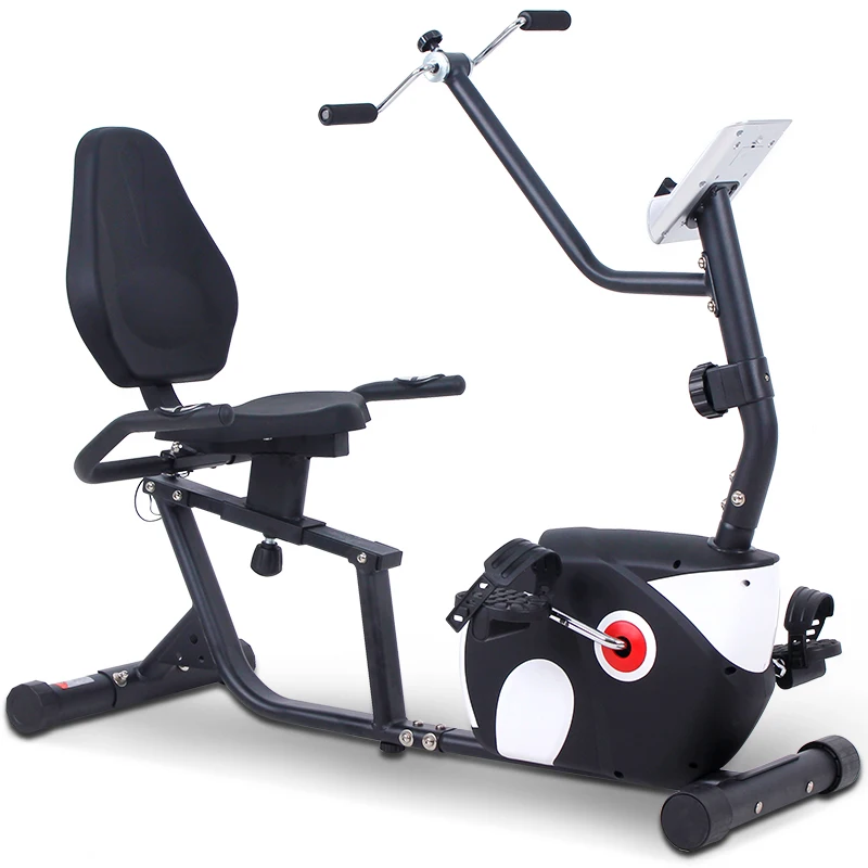 Horizontal Exercise Bike Home Magnetic Control Middle And Old People Exercise Equipment Sports Muscle Training Equipment