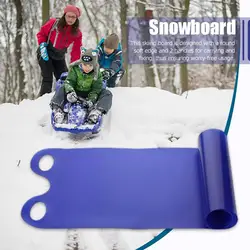 Snowboards pliables portables pour enfants et adultes, planche de ski de traîneau à neige d'hiver, HDPE, 92x46cm, ski de luge, cadeau pour enfants, 506