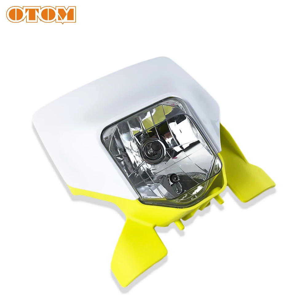 OTOM 2022 Motorcycle Headlight Assembly Bulb Type Motocross Supermotor Headlamp For HUSQVARNA 125 250 300 450 501 FC FE TE FX TC