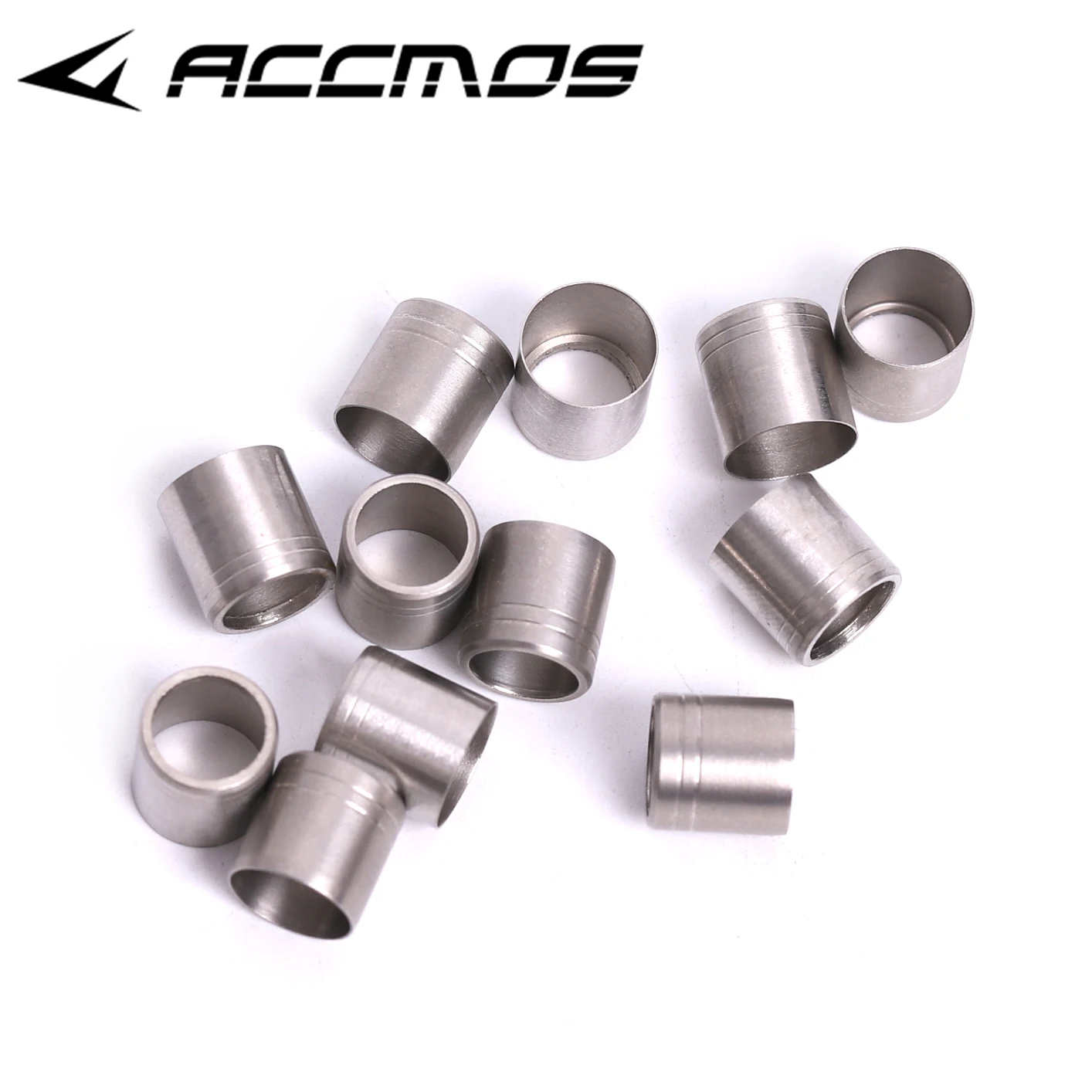 24pcs Archery Arrow Collars Stainless Steel Explosion-proof Ring Arrow Accessory for 4.6-7.6mm Out-Diameter Shaft Arrow Ring