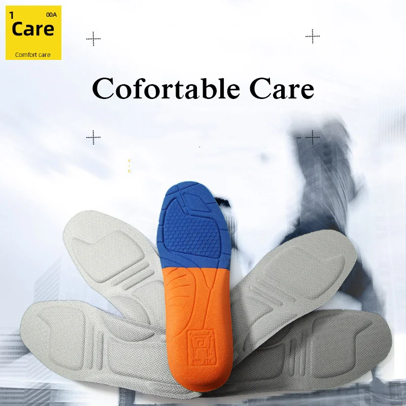 

2 pairs Insoles For Shoes Labour Work Shoes Insoles Breathable Deodorant Soft Foam Thickened Insoles