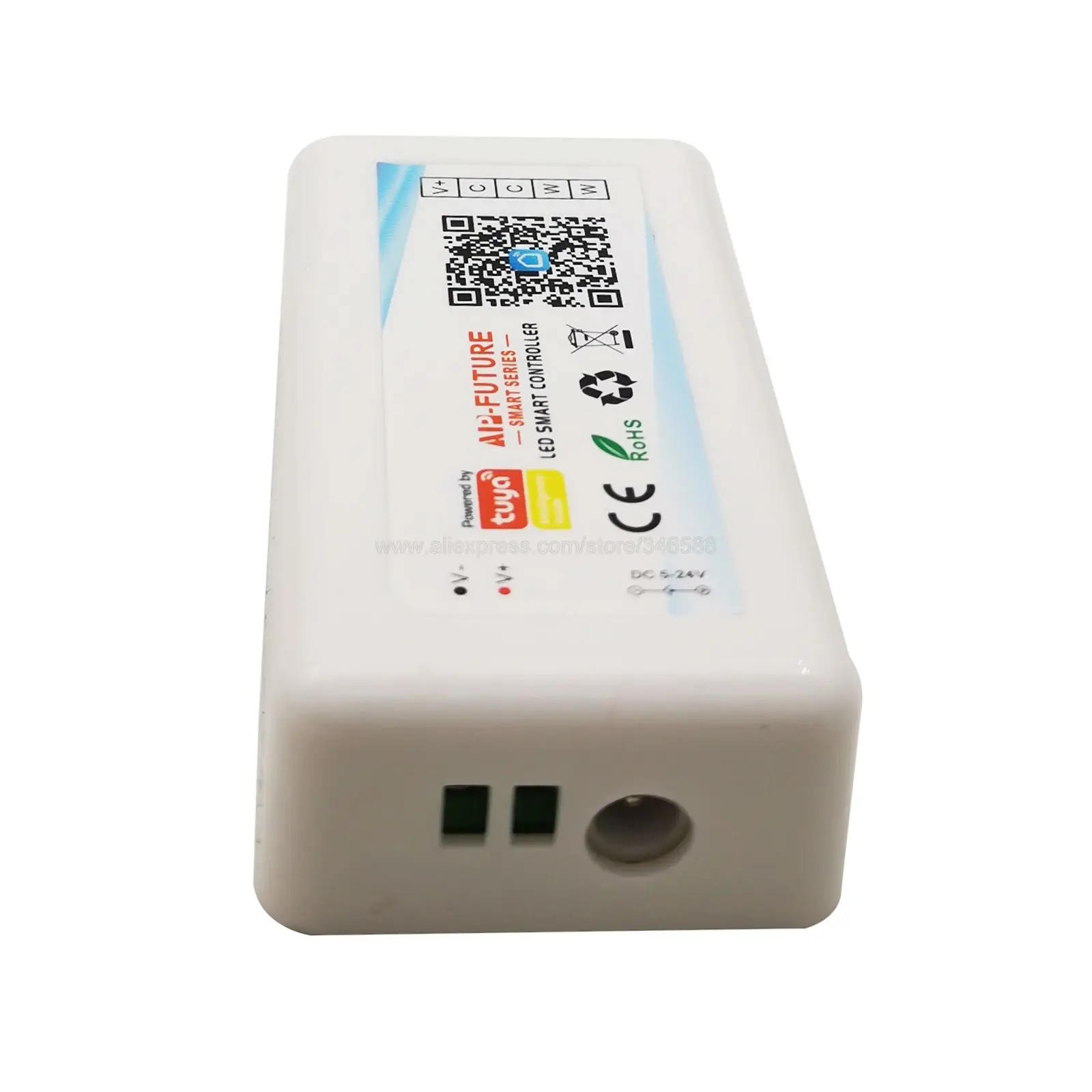 Wifi Led Controller Alexa Google Voice Control App Controle DC5V-24V Voor Dim Cct Rgb Rgbw Rgbcct Led Strip Smart Leven door Tuya