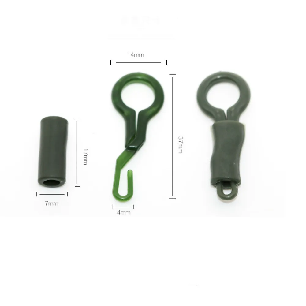 Rompin 20pcs/lot Carp Fishing BackLead Clips and Silicone Sleeve Locking Tube Weight Sinker Holder Carp Catfish Fishing Tackles