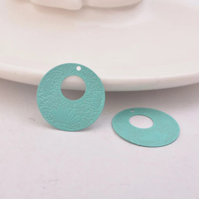 50 Stück AB1236 21*21mm Filigrane Runde Anhänger – Detail 5