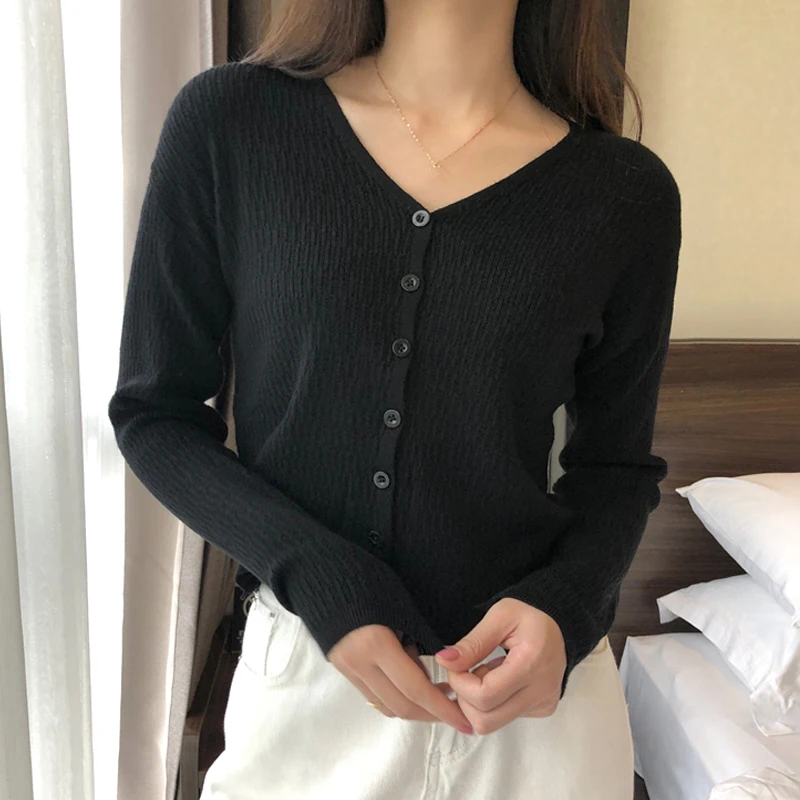 Cardigan Women\'s Knit Short Slimming Tops Spring Summer New Fashion Design Loose Casual Sweater