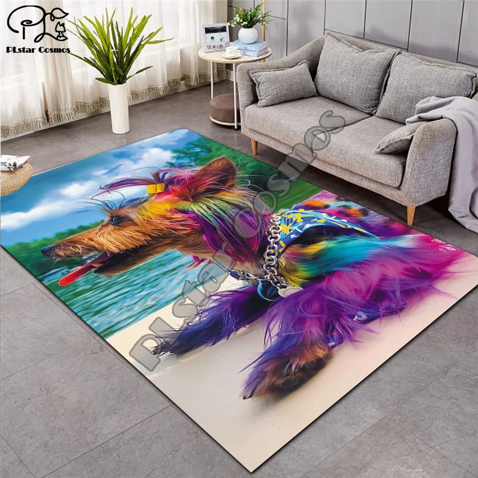 Dog/cat carpet Nordic Rug Soft Flannel 3D Printed Rugs Parlor Mat Area Rugs Anti-slip Large Carpet Rug Living Room Decor D-008