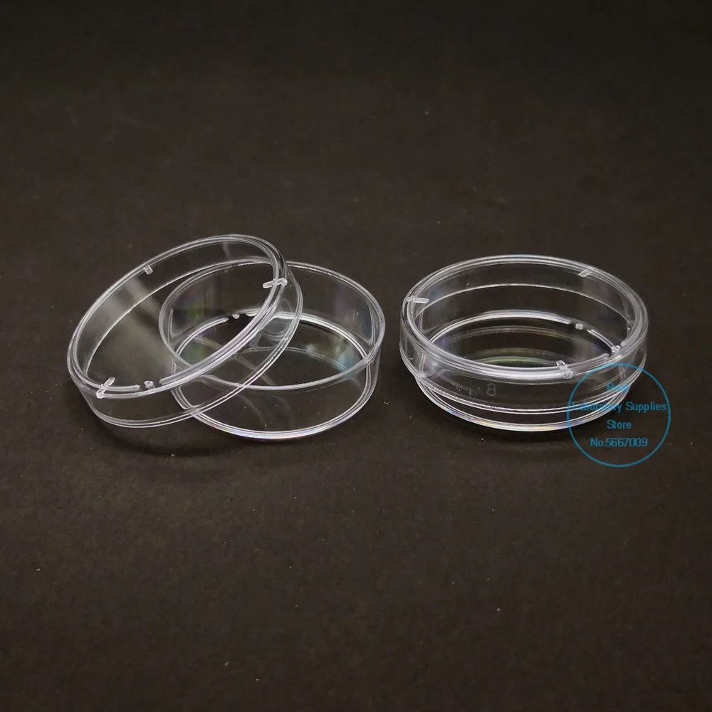 10pieces/pack Lab 35mm 60mm 90mm 100mm 120mm 150mm Disposable Plastic Petri Dish Laboratory Equipment Culture Dish