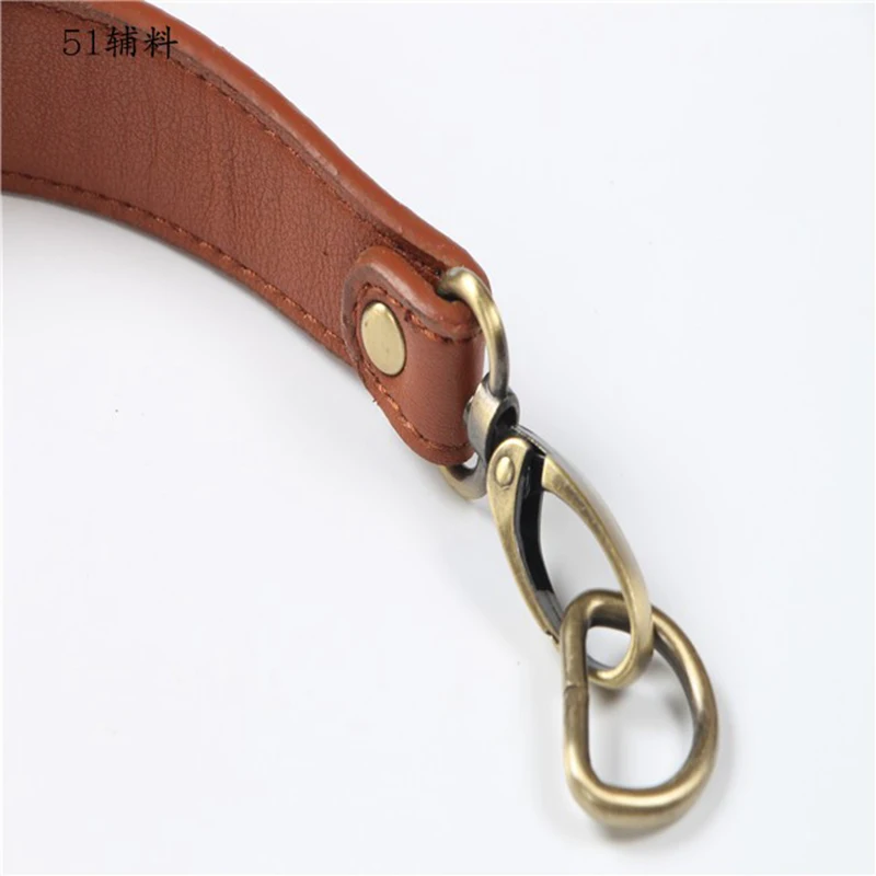 Lady Pu Leather Shoulder Strap Black Handbag Bag Belt Diy Bags Handle Replacement Bag Short Straps Handbags Accessories