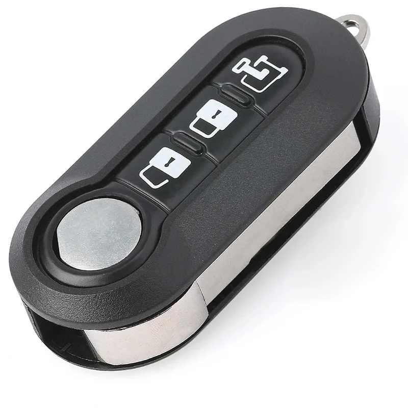 KEYECU 433MHz PCF7946A ID46 Delphi BSI LTQF12AM433TX / RX2TRF198 Flip Remote Key Fob 3 Button for Fiat 500L, Ram Promaster