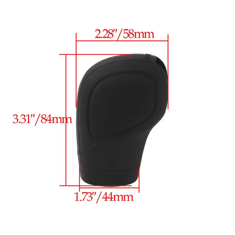 Car Silicone Automatic Gear Shift Knob Cover Antislip Shifter Knob Univeral Fit Shifter Handle Non-combustible Material