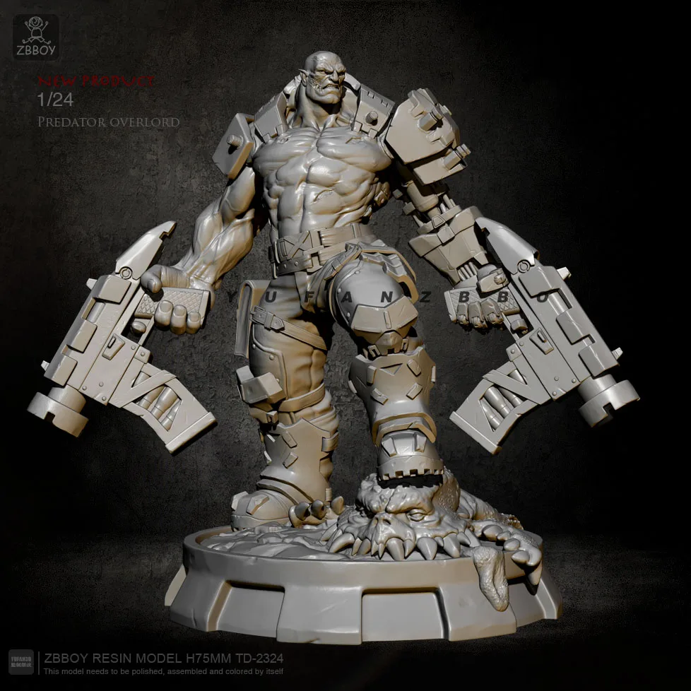 

75mm Resin Figure Kits Marauder Overlord Model Self-assembled TD-2324