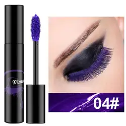 Professional Makeup Color Mascara Waterproof Fast Dry Eyelashes Curling Lengthening Makeup Eye Lashes Blue Purple Mascara TSLM1