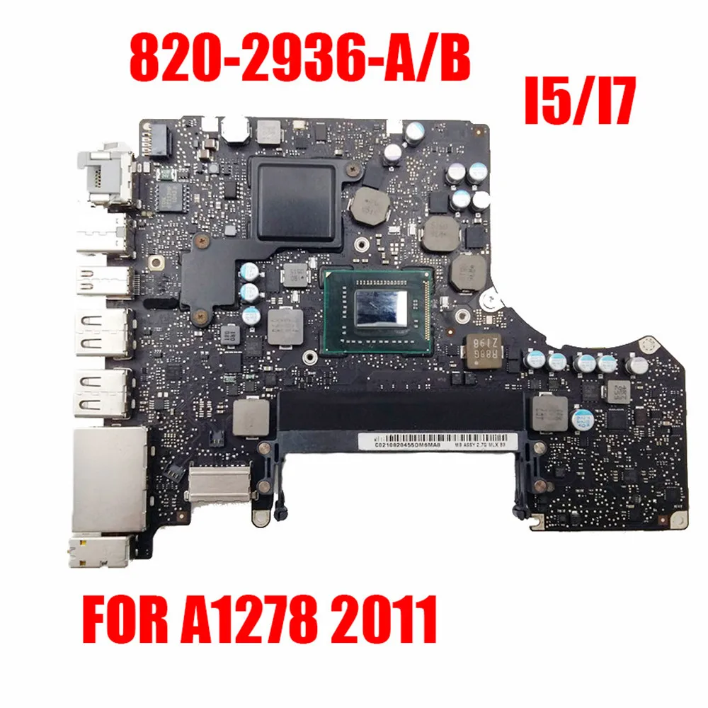 

For A1278 Motherboard Macbook Pro PAVILION 13" A1278 Logic Board I5 2.3ghz/2.4ghz I7 2.7ghz/2.8ghz 2011 820-2936-A 820-2936-B