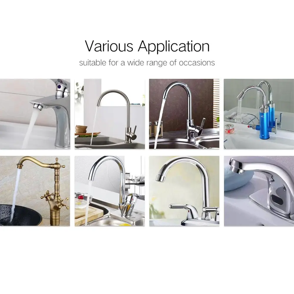 A/B Style 360 Degree Aerator Swivel Tap Flexible Sprayer Water Saving Faucet Nozzle Sink Mixer Bathroom Kitchen Fixture Hot