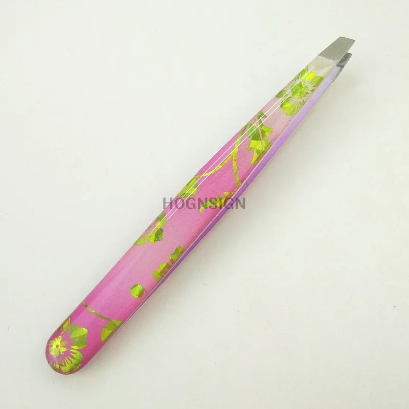 Pinça pequena pinça ponta inclinada pinça de sobrancelha clipe removedor de cabelo design ferramentas de maquiagem facial cílios postiços fórcep ferramenta de beleza