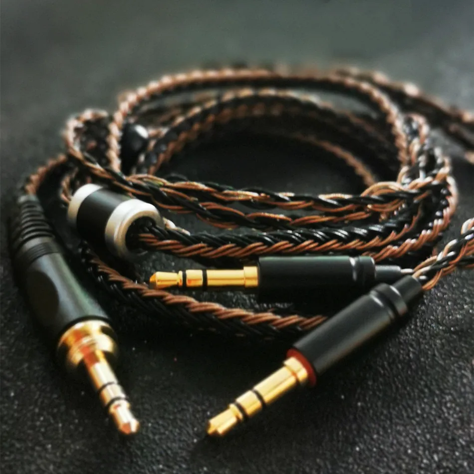 交換用オーディオケーブル,16コア,1〜2個のジャック3.5mm,デュアル3.5mm,Xiaomi B8用