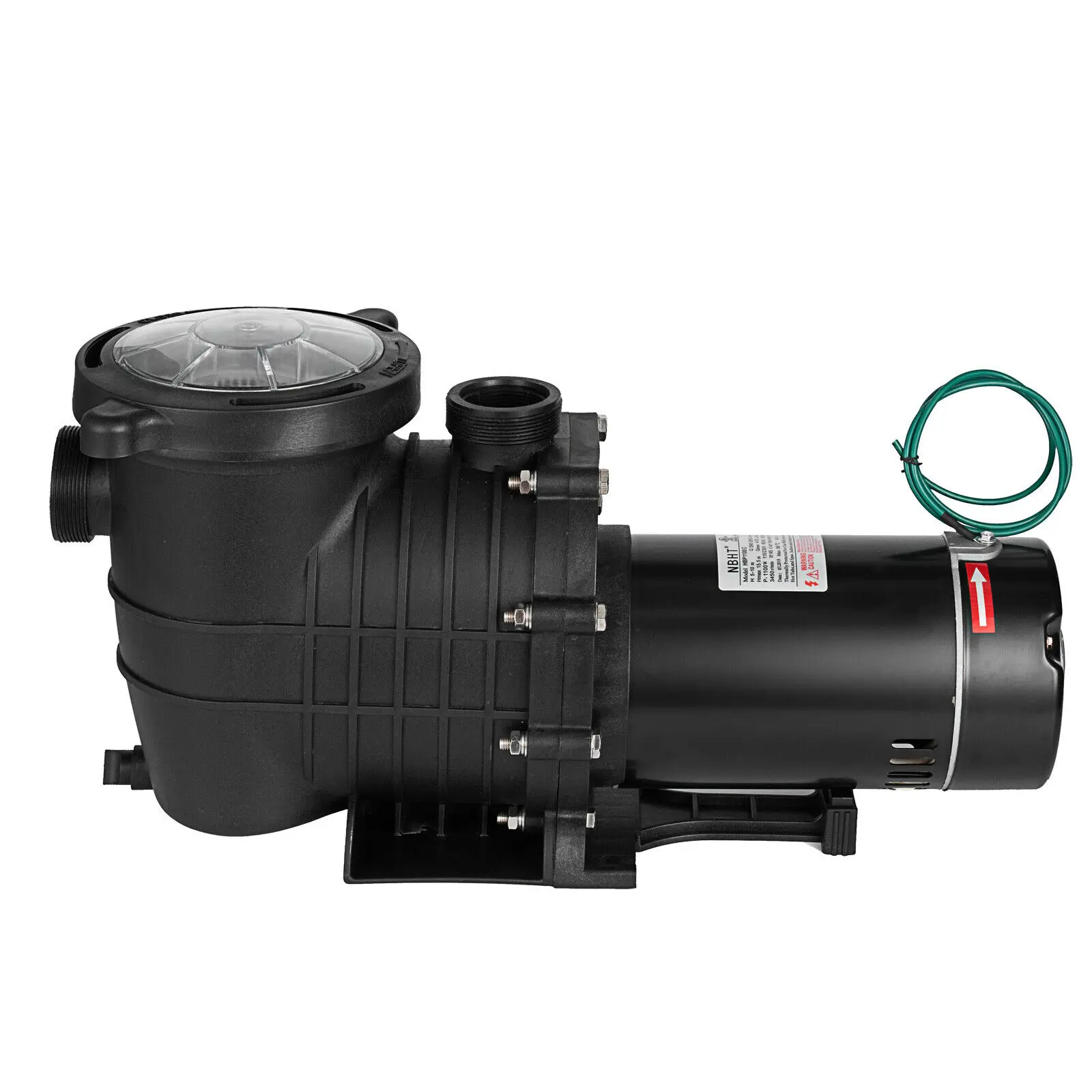 Pompa Air Pompa Kolam Renang Kolam Renang Bersih Pompa Sirkulasi Aliran Tinggi dengan Saringan 220V Tangki Pompa Akuarium Laut 1.5HP