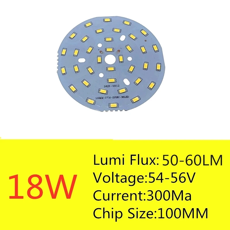 3W 5W 7W 9W 12W 15W 18W 20W 24W 3 pcs SMD5730 Brightness SMD Light Board Led Lamp Panel For Ceiling PCB With LED