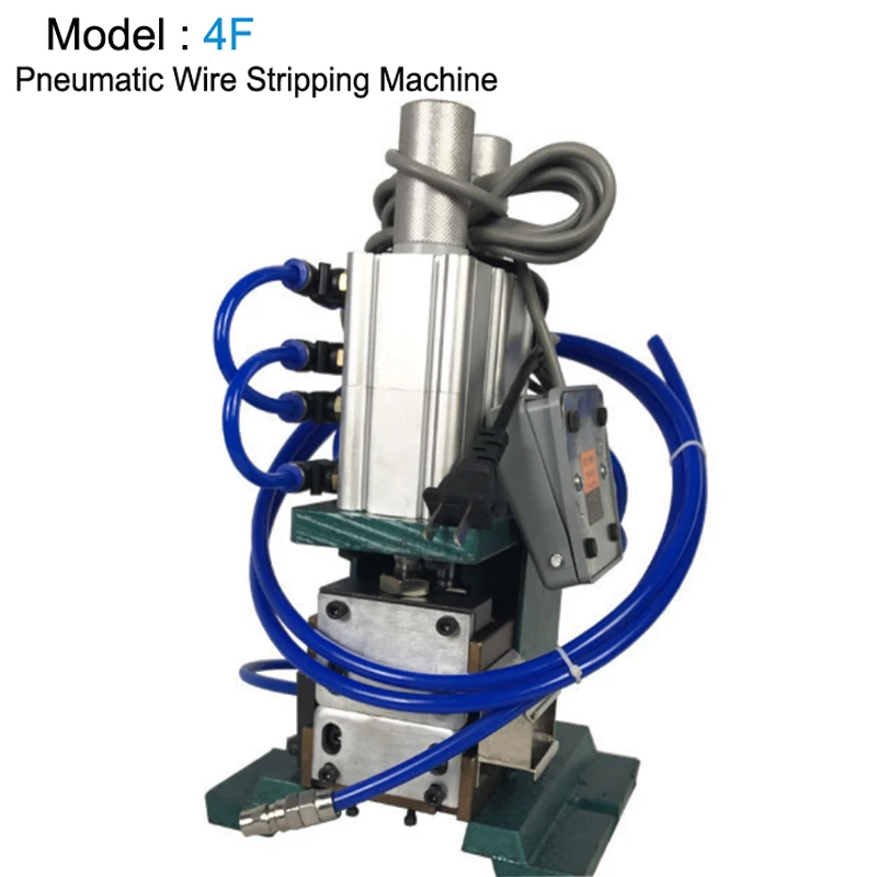 

4F Pneumatic Wire Stripping Machine Mini Power Cord Thermal Peeling Machine Vertical Thermal Stripper