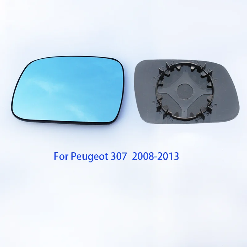 TVYVIKJ Side Rearview Mirror Blue Glass Lens For Peugeot 301 308 408 508 2010-2019 Wide Angle View anti glare