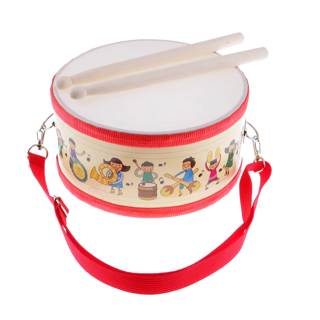 Polyester Snare Drum Hand Percussion Set for 1-10 Years Children Kids Musical Instrument Educational Toys