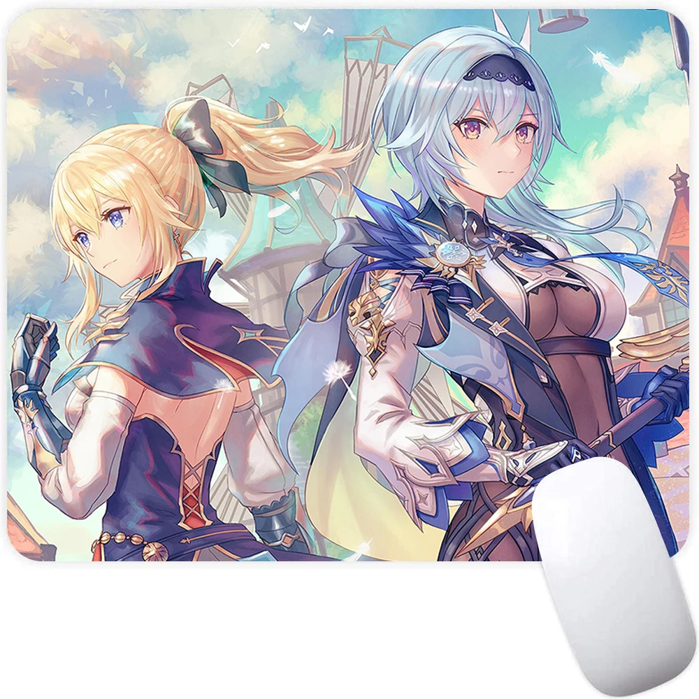 Genshin Impact Eula Small Gaming Mouse Pad Computer Mousepad Gamer Mouse Mat Laptop Mausepad Mouse Carpet Keyboard Mat Desk Pad