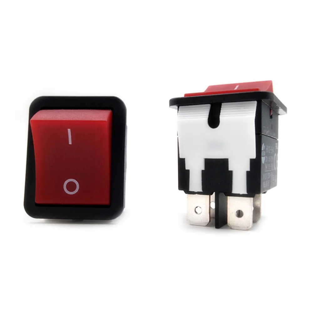 KEDU-interruptor basculante de encendido y apagado, pulsador de 4 pines IP55 T85, accesorios de HY12-9-4, piezas de reparación, 1 ud.