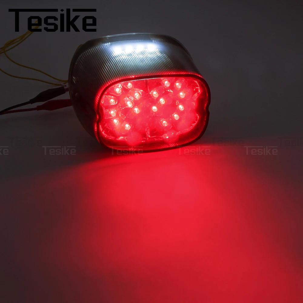 Motorcycle Accessories LED Rear Tail Light Brake Stop Lights For Harley XL 883 1200 Fat Boy Road King Street Glide Dyna