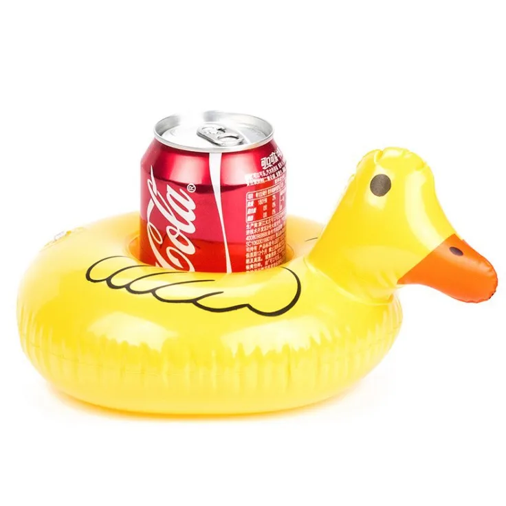 

5pcs Hot Selling Mini Duck Inflatable Drink Cup Holders Floating Toy Pool Can Party For Phone Cup Holders Pool Party Water Toys