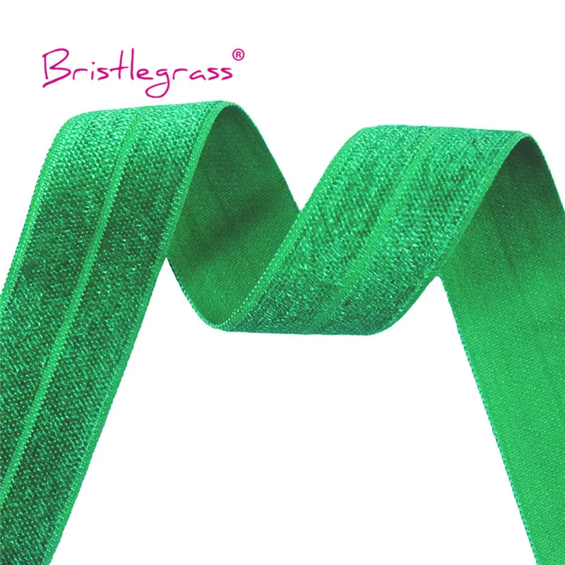 BRISTLEGRASS Großhandel 50 Yard 1 Zoll 25mm Glänzendes FOE Faltbares Elastisches Spandex-Satinband für Stirnbänder, Haarbänder, Kleider und DIY-Näharbeiten – Detail 37