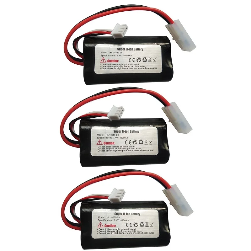 original 7.4v 1800mah li-ion battery 18650/charger for henglong 3818 3819 3838 3839 3899 3888 3909 3918 3938 1/16 RC tank HJ806