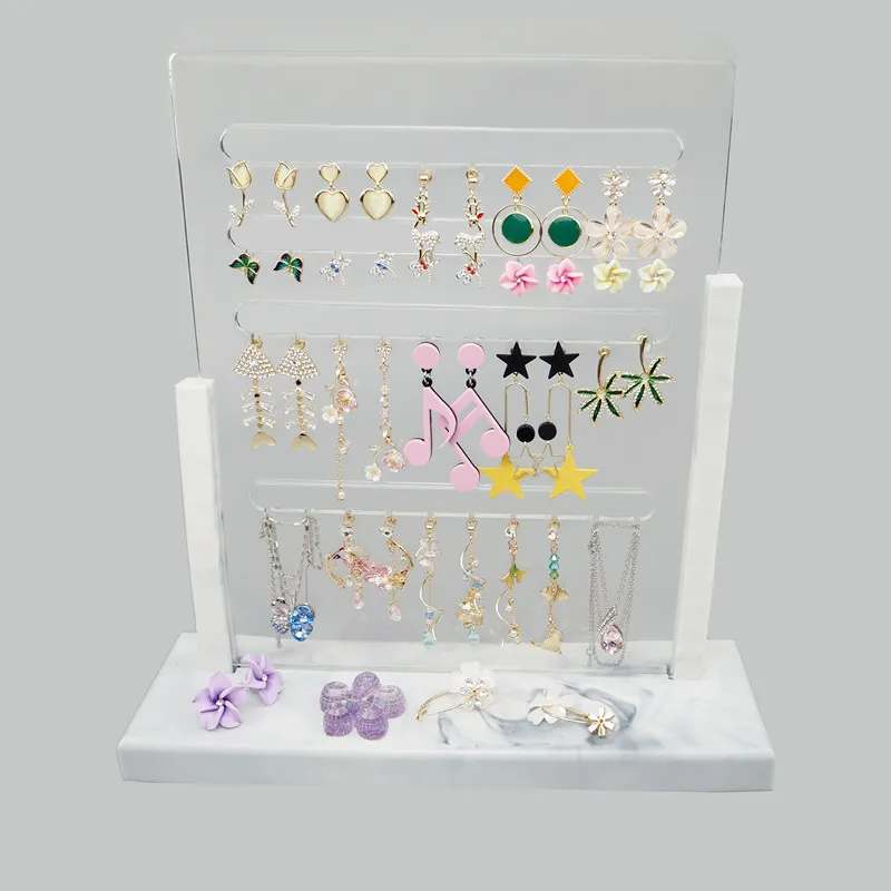 DIY Crystal Drop Mold Earrings Shelf Silicone Mold Display Pendant Jewelry Rack Set Resin Mold Set Kits Jewelry Making Craft