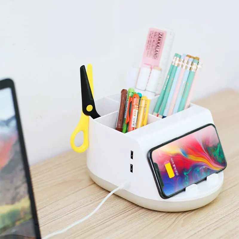 

Simple and stylish multifunctional remote control storage box with charging function