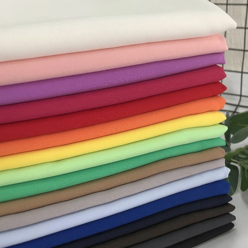 Polyester Pongee Fabric For Sewing Dress Skirt Shirt DIY Doll Clothes Handmade Quilting Fabric By the Meter