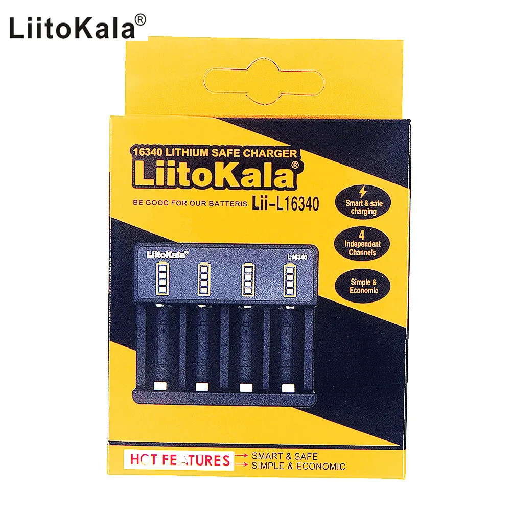

LiitoKala Lii-L16340 3.6V 3.7V 4.2V 16340 Rechargeable Li-ion Battery charger